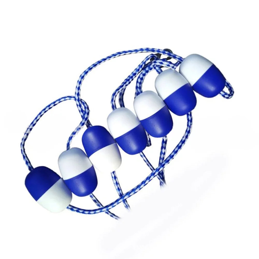 Festnight 5m / 16.4 ft Pool Safety Float Lines Blue and White Divider Rope Pool Rope Cordon Pool Safety Divider Lane Lin