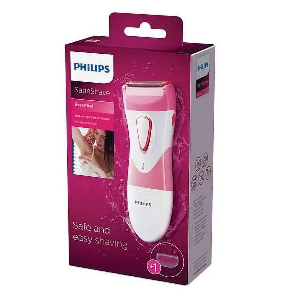 Philips Norelco SatinShave Essential Wet And Dry Electric Shaver For Women, HP6306, 1 Ea, 2 Pack