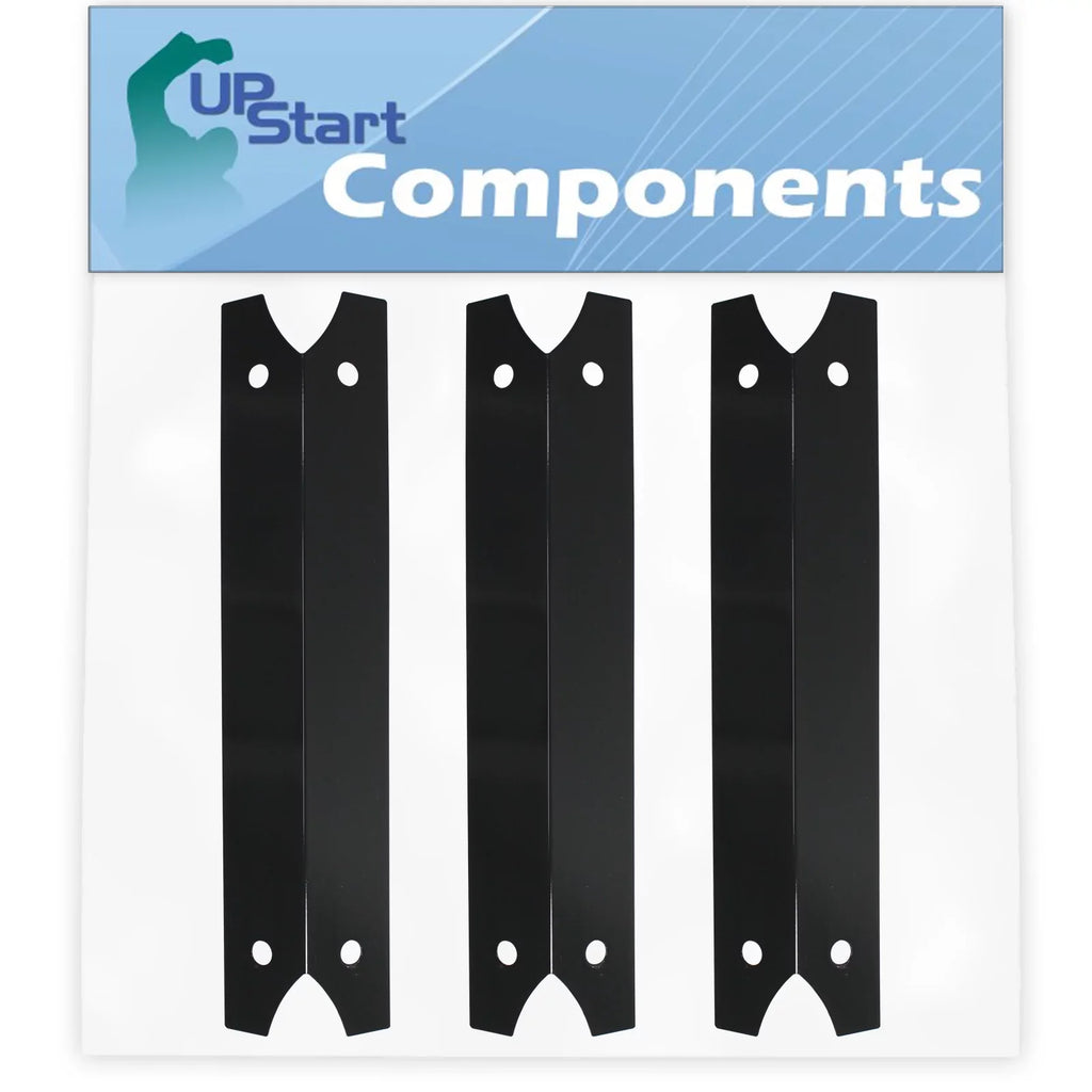 3-Pack BBQ Grill Heat Shield Plate Tent Replacement Parts Charmglow 81022101 - Barbeque Porcelain Steel Flame Tamer, Flavorizer Bar, Vaporizer Bar, Burner Shield 17 3/4"
