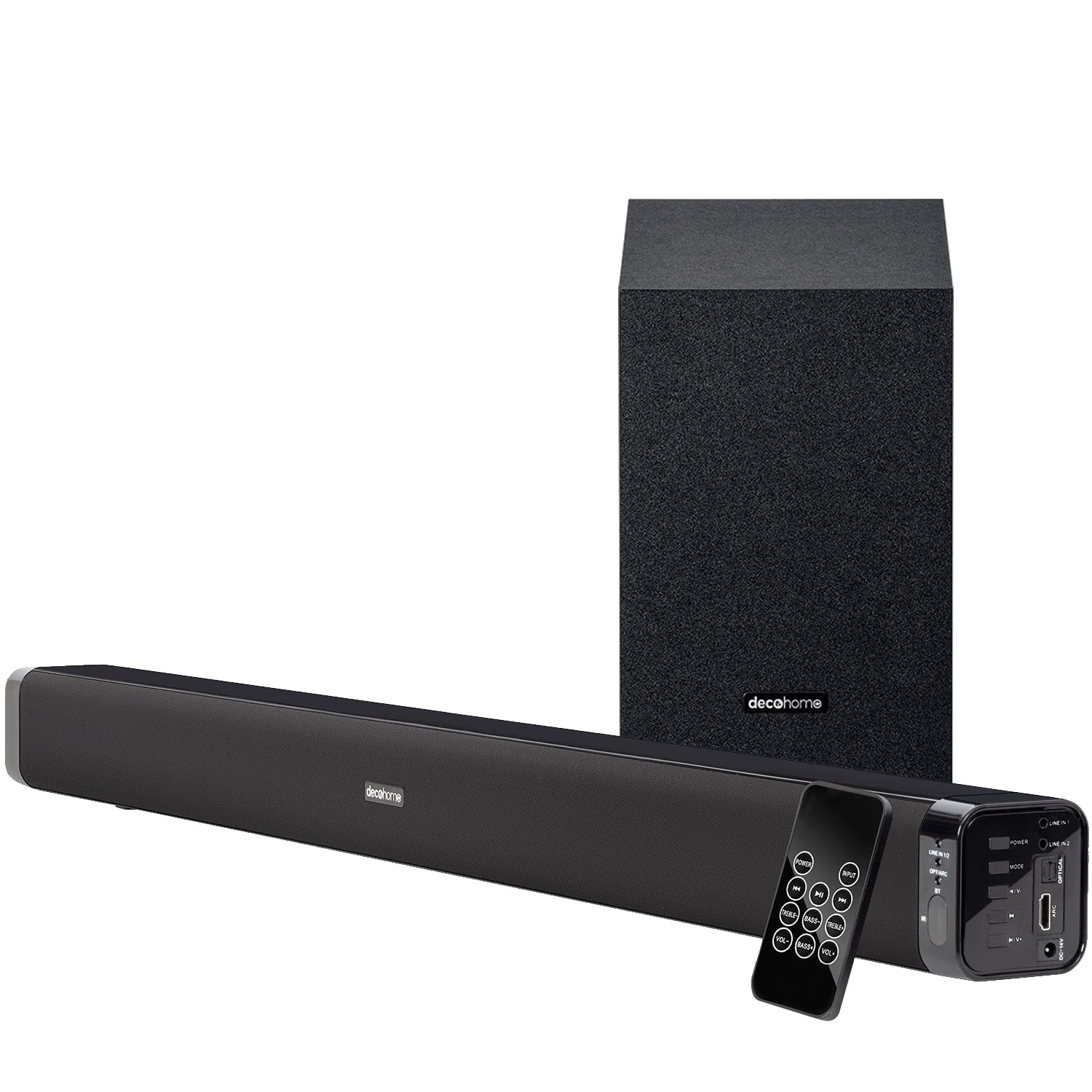 Samsung UN55TU8300 55" HDR 4K UHD Smart Curved TV (2020) Bundle with Deco Gear Home Theater Soundbar