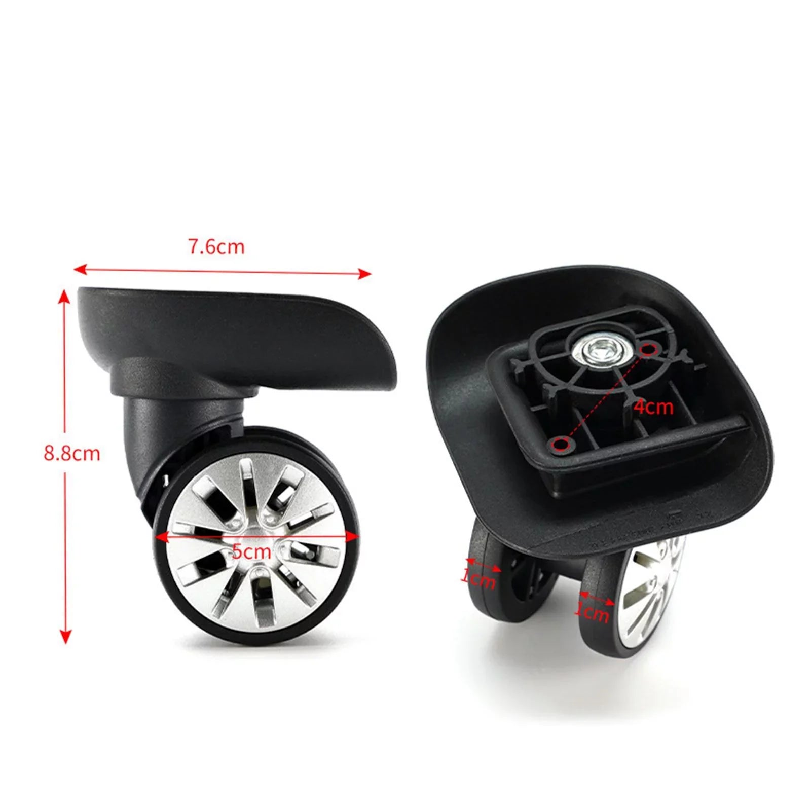 4Pcs Luggage Wheels Replacement Caster Wheels Trolley Case Suitcase Bag