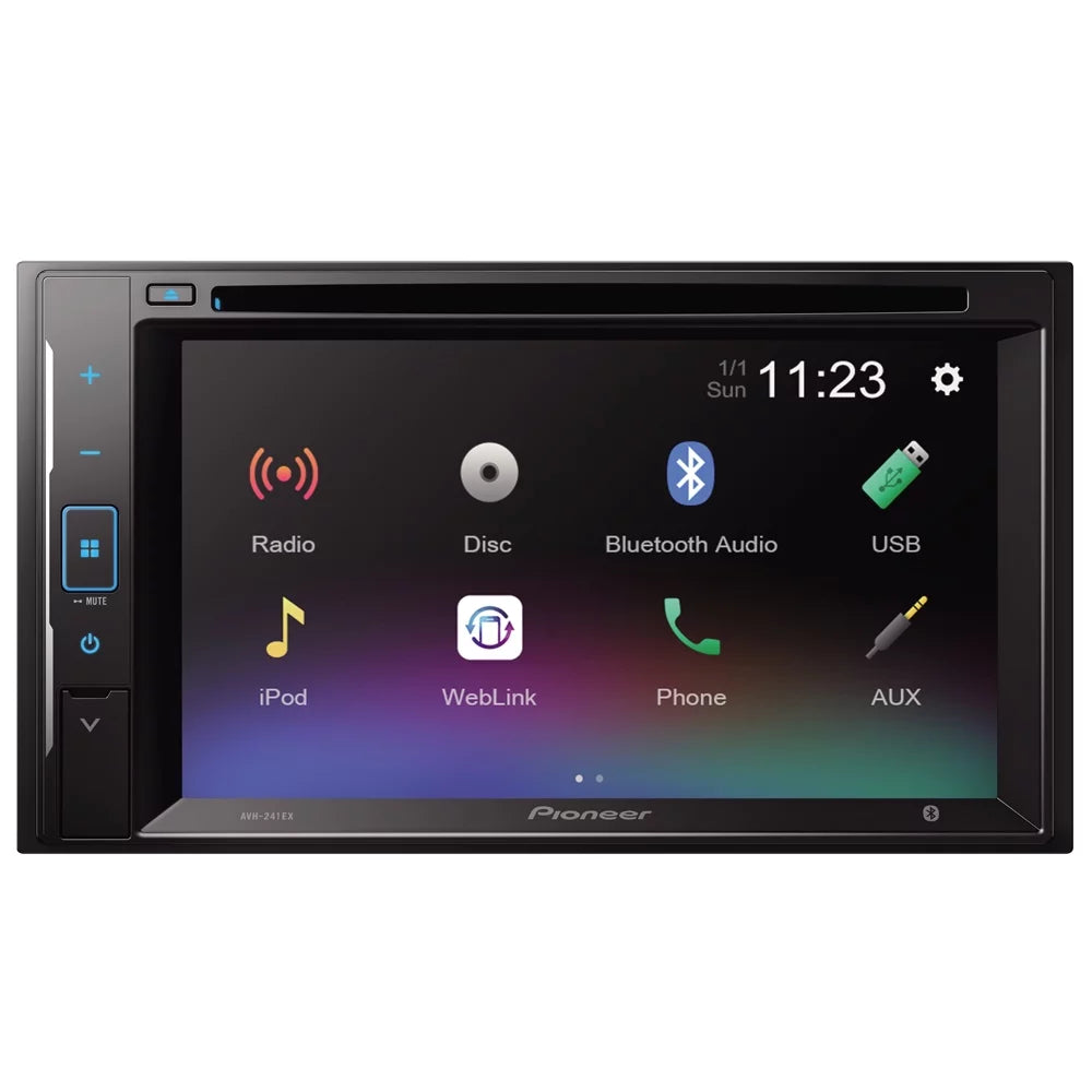 New Pioneer AVH-241EX 6.2 Inch Digital Media and DVD Receiver with Backup Camera