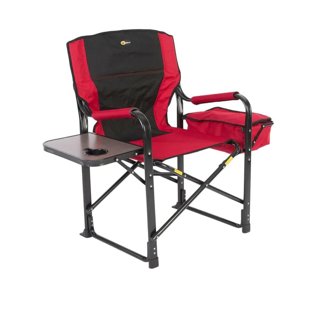Faulkner 49582 El Capitan Folding Director Chair With Tray And Cooler Bag,