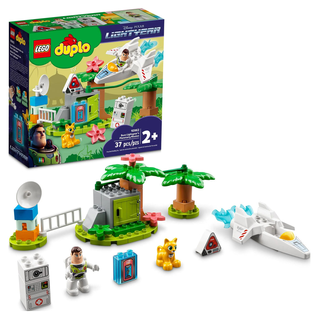 LEGO DUPLO Disney and Pixar Buzz Lightyear’s Planetary Mission 10962, Space Toys Toddlers, Boys & Girls 2 Plus Years Old with Spaceship & Robot Figure