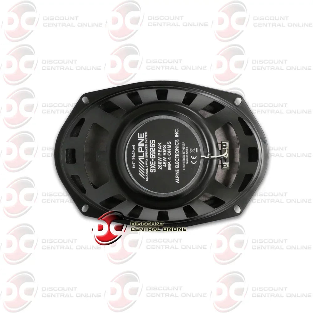Pair Alpine SXE-6926S 6x9 280 Watt 2-Way Car Audio Coaxial Speakers