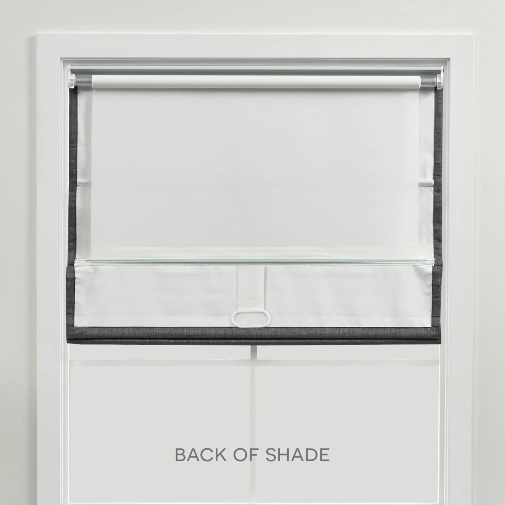 Exclusive Home Esme Total Blackout Roman Shade, 31"x64", White