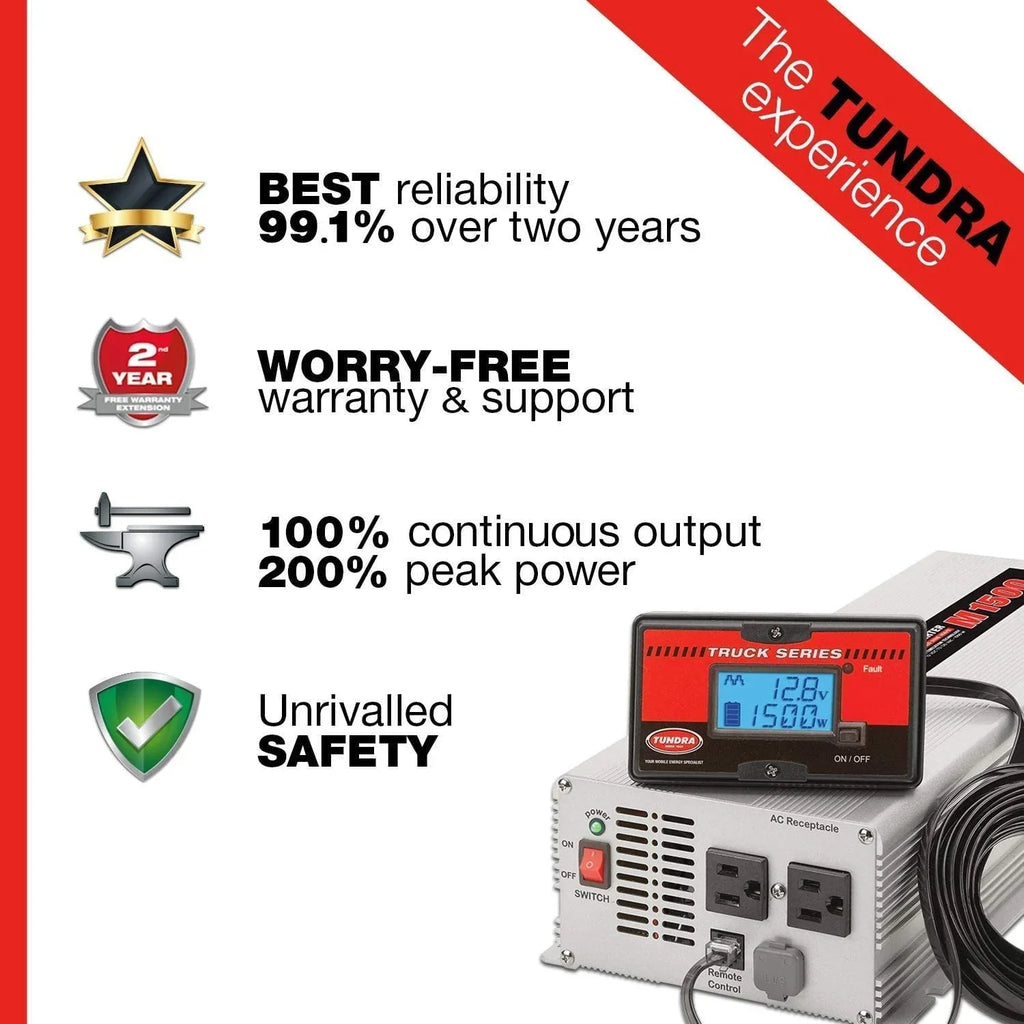 Tundra Inverter,120V AC Output Voltage,7.10" W M2000