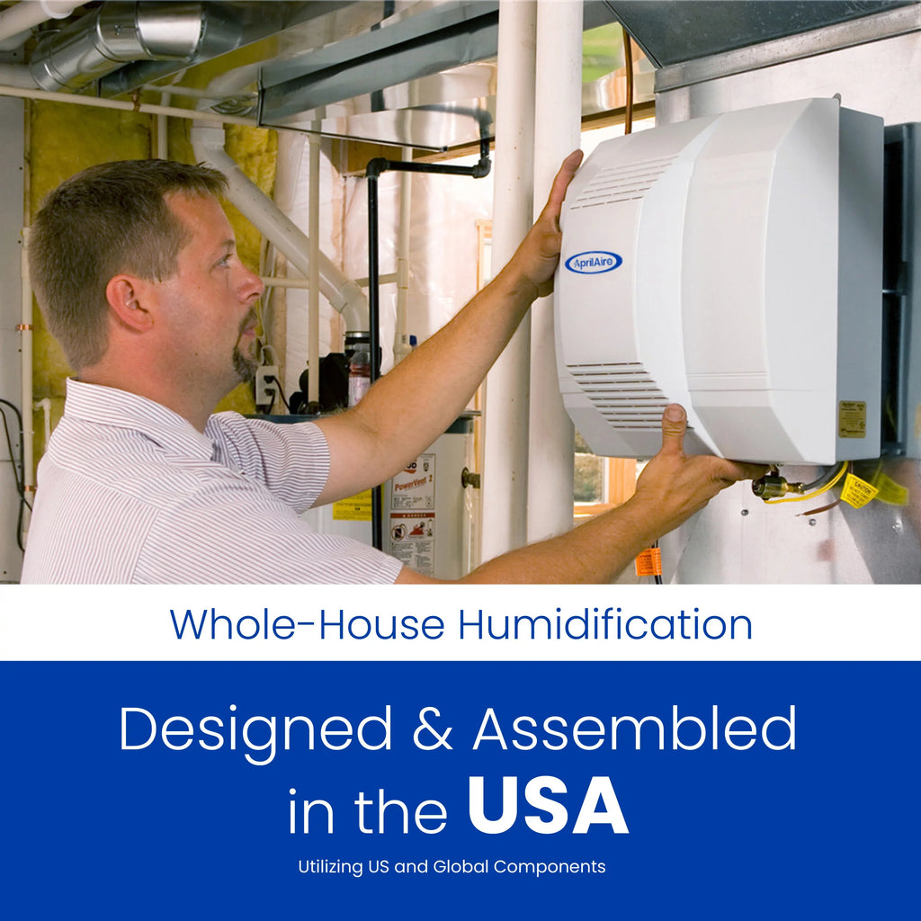 AprilAire 700 Whole-House Humidifier - Automatic - Large Capacity Fan-Powered Furnace Humidifier Homes up to 4,200 Sq. Ft.