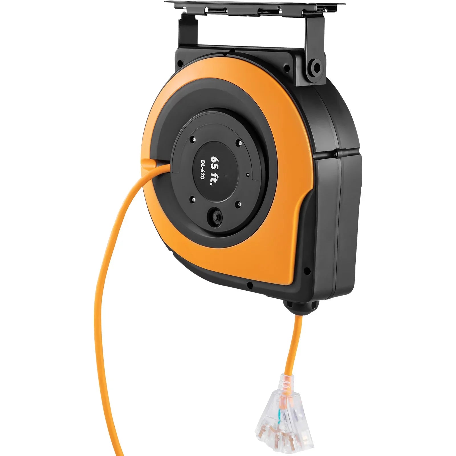 BENTISM Retractable Extension Cord Reel Power Cord Reel 65FT 12AWG/3C SJTOW UL