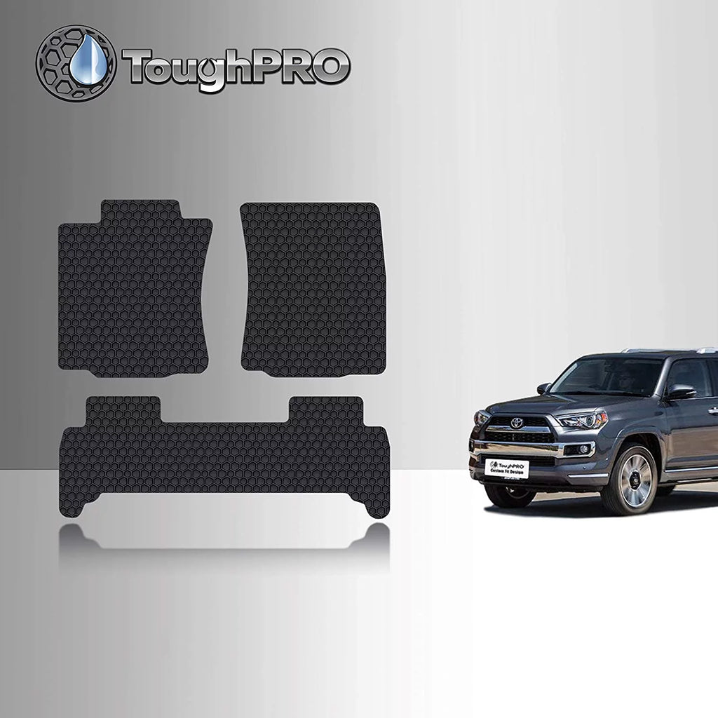TOUGHPRO Floor Mat Accessories Set (Front Row + 2nd Row) with Toyota 4Runner - All - 2021