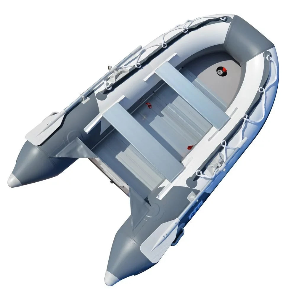 BRIS 9.8 Ft. Inflatable Watercraft Dinghy Tender Raft with Aluminum floor