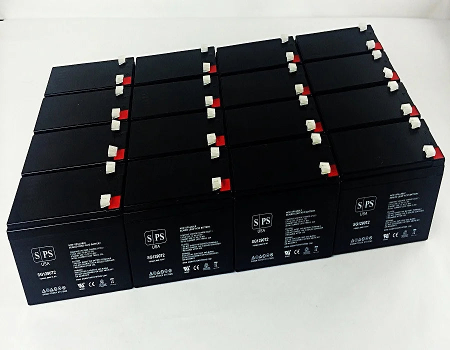 SPS Brand 12V 9Ah Replacement Battery (SG1290T2) Merida PC 500 (Terminal T2) (20 Pack)