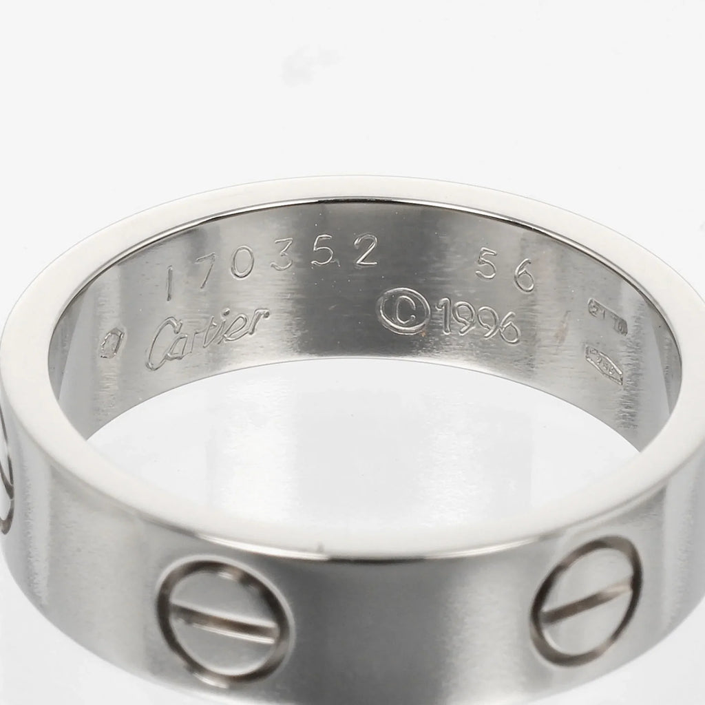 Pre-Owned Cartier CARTIER Love No. 15 Ring K18 WG White Gold Approx. 7.9g I122924022 (Good)