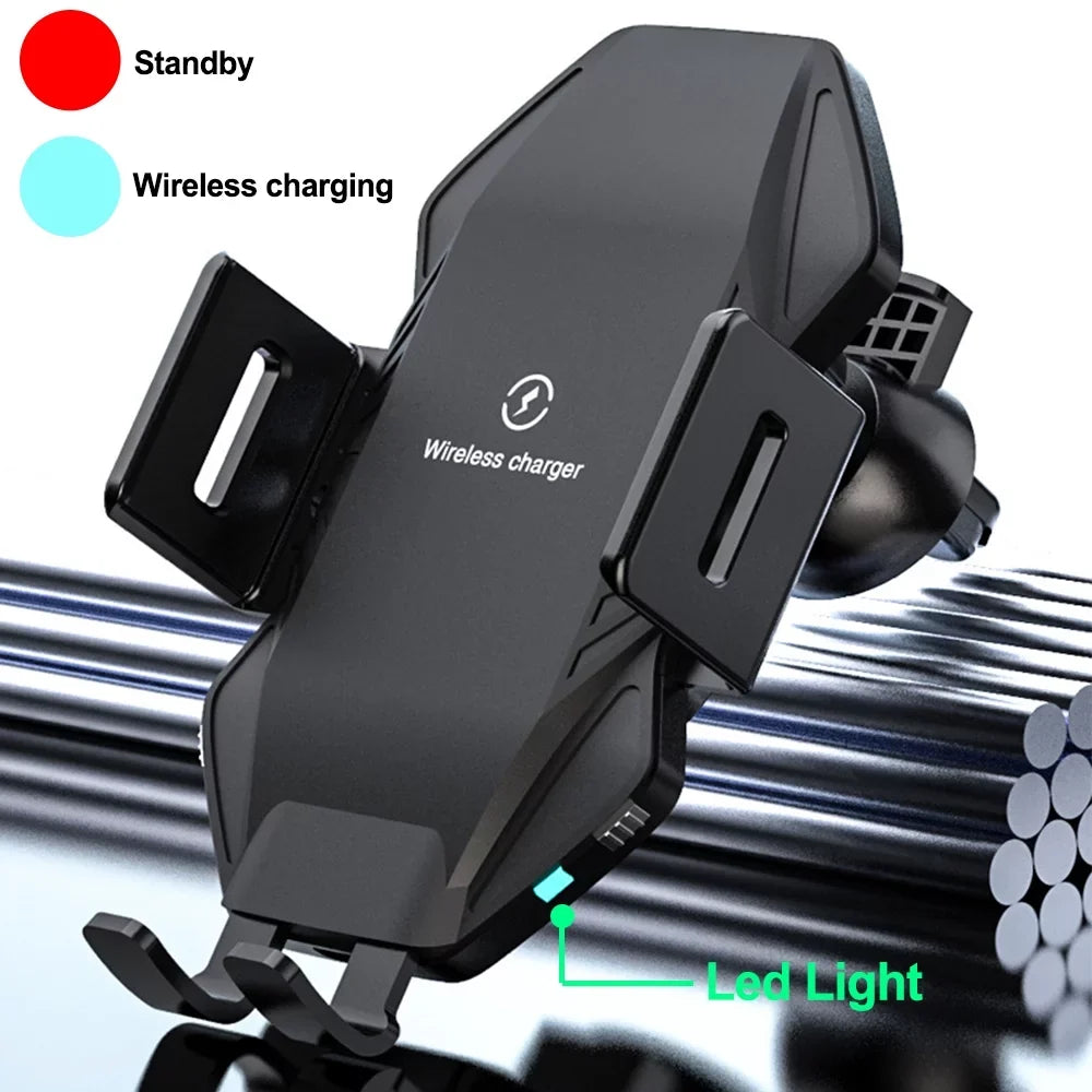 Wireless Car Charger, Saoqi 10W Smart Sensor Auto Clamping Air Vent Dashboard Windshield Car Phone Holder Mount, iPhone, Samsung, Google, LG, etc