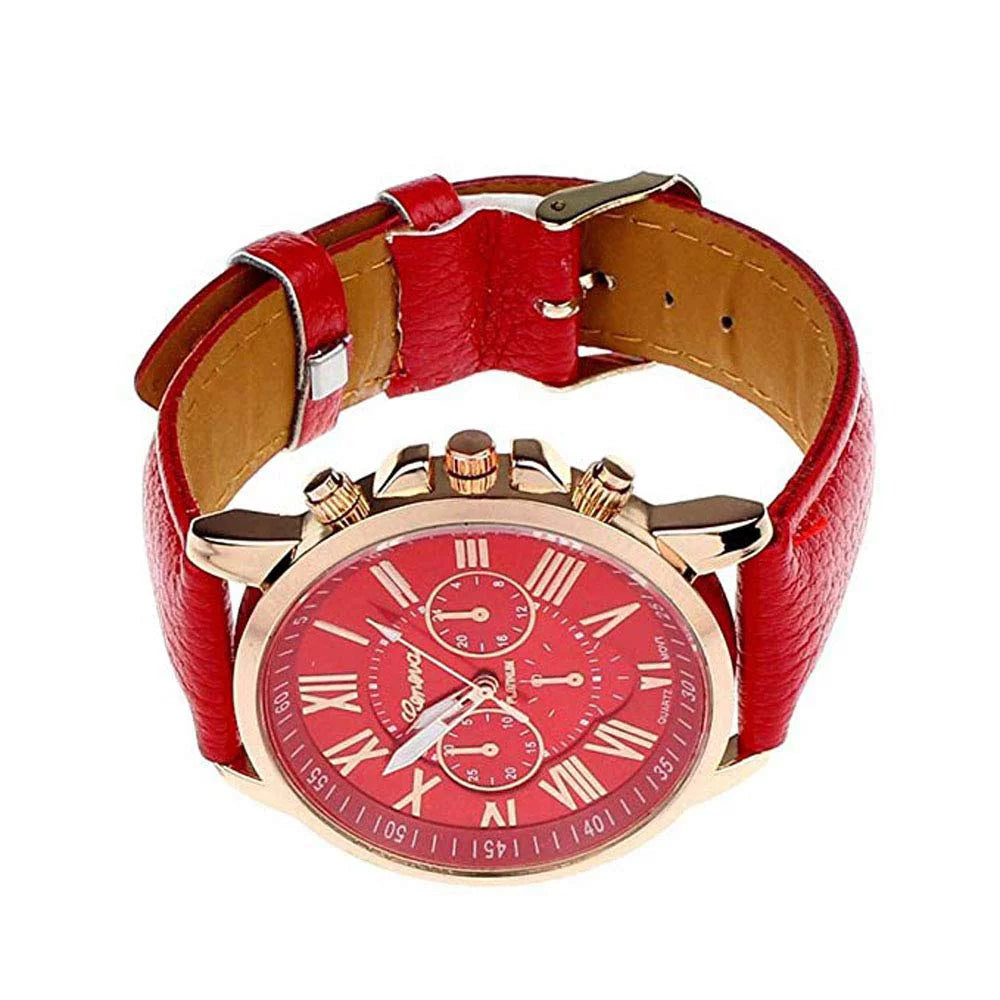 Weicam Wholesale Watches 10 Pack Fashion Ladies Women PU Leather Assorted Wrist Watch Set Roman Numerals Analog Quartz Men Unisex Girls